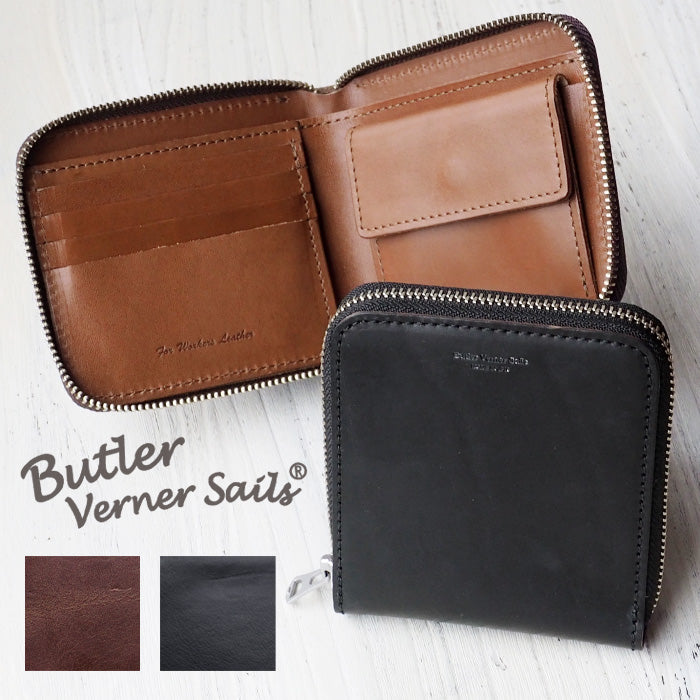 Butler Verner Sails Horween Chromexcel 皮革圓形雙折錢包 [JW-1633-2] 