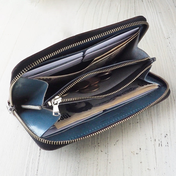 Butler Verner Sails（バトラーバーナーセイルズ） ホーウィン クロムエクセルレザー ラウンド ロングウォレット [JW-1634-2]