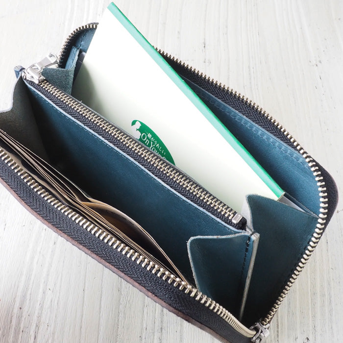 Butler Verner Sails（バトラーバーナーセイルズ） ホーウィン クロムエクセルレザー ラウンド ロングウォレット [JW-1634-2]