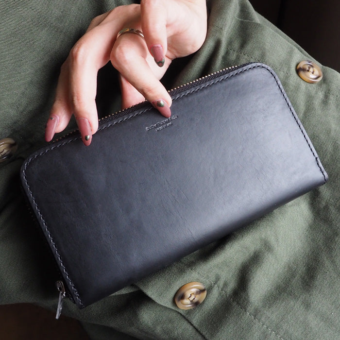 Butler Verner Sails（バトラーバーナーセイルズ） ホーウィン クロムエクセルレザー ラウンド ロングウォレット [JW-1634-2]