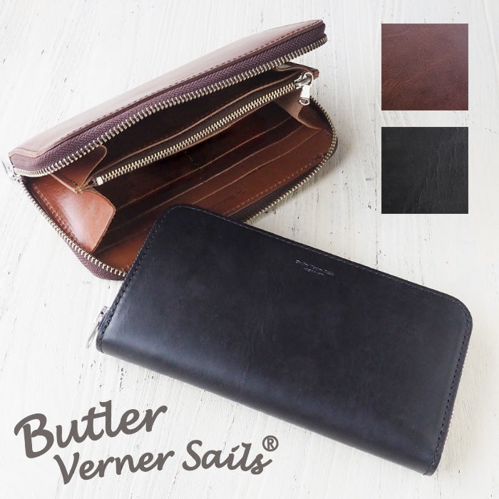 Butler Verner Sails Horween Chromexcel Leather Round Long Wallet [JW-1634-2] 