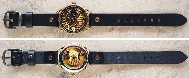 KINO (Kino) handmade watch automatic winding back skeleton crown SUN &amp; MOON [K-11] 