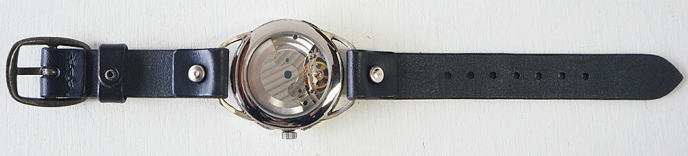 KINO (Kino) handmade watch automatic winding back skeleton crown SUN &amp; MOON silver [K-11-SV] 