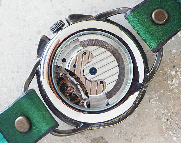 KINO（キノ） 手作り腕時計 自動巻き 裏スケルトン ファンファーレ SUN＆MOON [K-13]