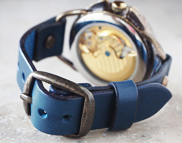 KINO(奇諾)手工製造手錶自動上鍊背骨架九 SUN &amp; MOON [K-14] 