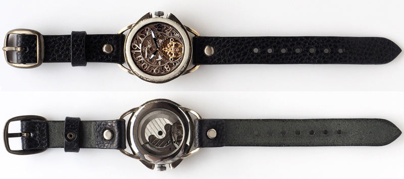 KINO（キノ） 手作り腕時計 自動巻き 裏スケルトン アラベスク シルバー [K-16-SV]