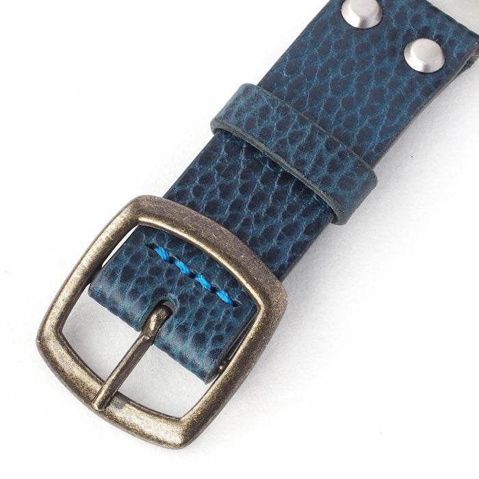 KINO(キノ) 手作り 腕時計 自動巻き 裏スケルトン メカニックブルー スクエア シルバーケース [K-19-MBL-BL]メンズ レディース