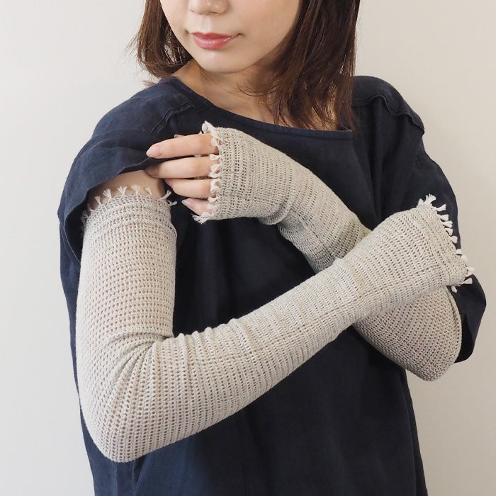 kobooriza - Kobo Oriza - Mojiri 編織臂套 100% 有機棉 女士 [K-AC-AC02] 