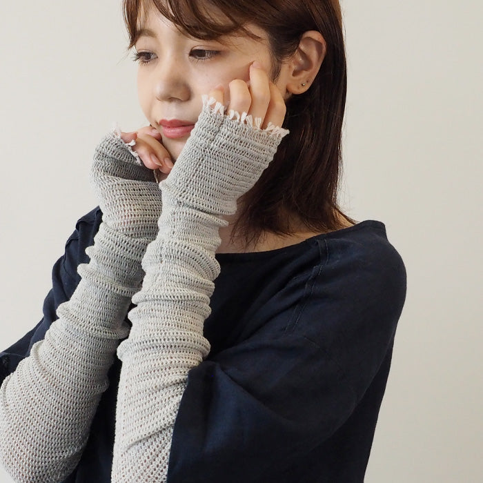 kobooriza - Kobo Oriza - Mojiri 編織臂套 100% 有機棉 女士 [K-AC-AC02] 