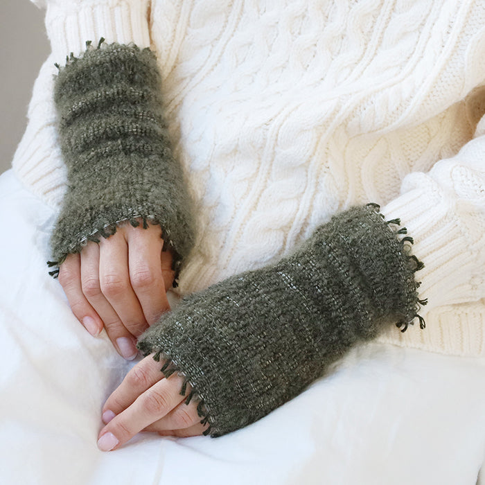 kobooriza - Kobo Oriza - Mohair Silk Ankle Warmer Leg Warmers [K-AC-AW04] 