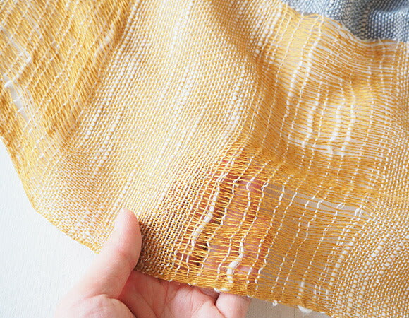 [5 colors] kobooriza Cotton 100% Tri-color Stole N [K-MF-TC03] 