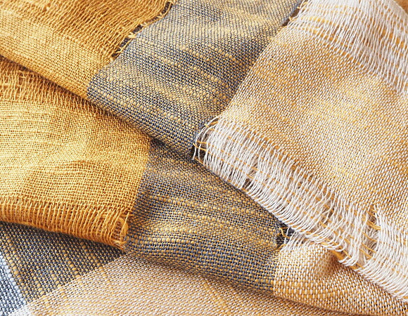 [5 colors] kobooriza Cotton 100% Tri-color Stole N [K-MF-TC03] 