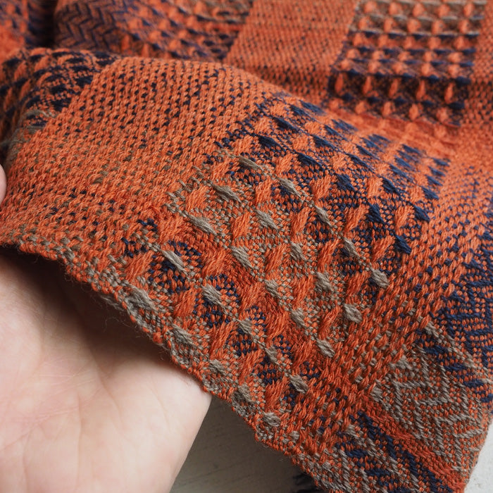 【4色】kobooriza 工房織座 ウール100％ かわり織りマフラー2 メンズ レディース [K-MF-KO05]