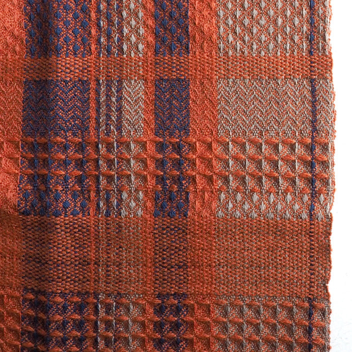 【4色】kobooriza 工房織座 ウール100％ かわり織りマフラー2 メンズ レディース [K-MF-KO05]