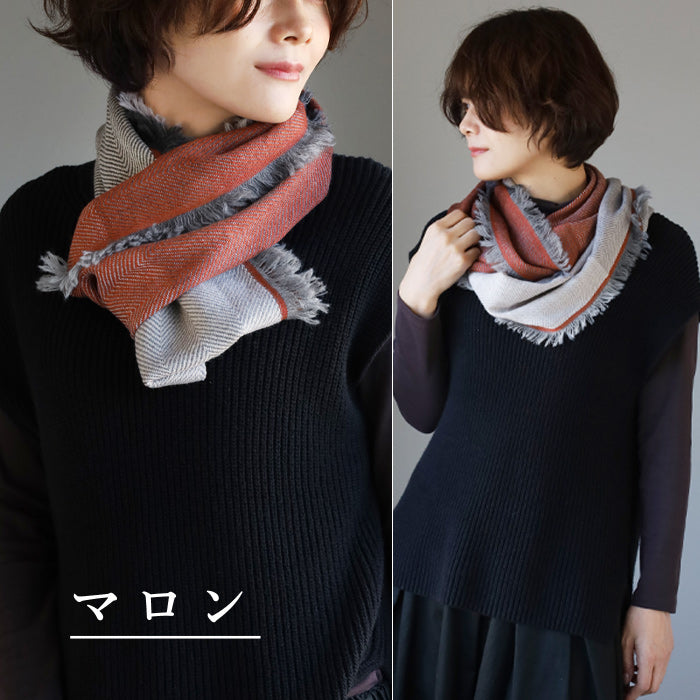 [3 colors] Kobooriza Kobo Oriza Wool AYA Gradation Snood Women's Men's [K-SN-TW06] 