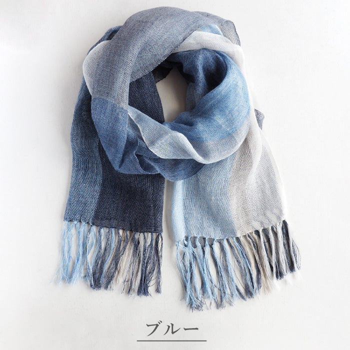 kobooriza Kobo Oriza Hemp 100% Colors Stole Ladies Men's [K-ST-AS10] Ehime Prefecture Imabari City Textile 