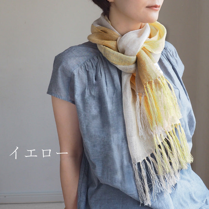 kobooriza Kobo Oriza Hemp 100% Colors Stole Ladies Men's [K-ST-AS10] Ehime Prefecture Imabari City Textile 
