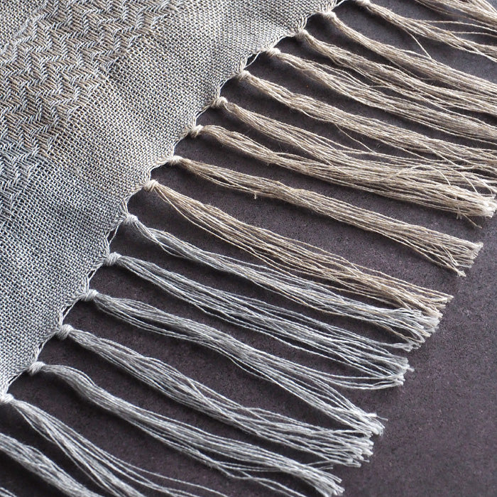 kobooriza Kobo Oriza Alternative Weave Linen Stole Hemp 100% Women's Men's [K-ST-KO06] Ehime Prefecture Imabari City Textile Brand 