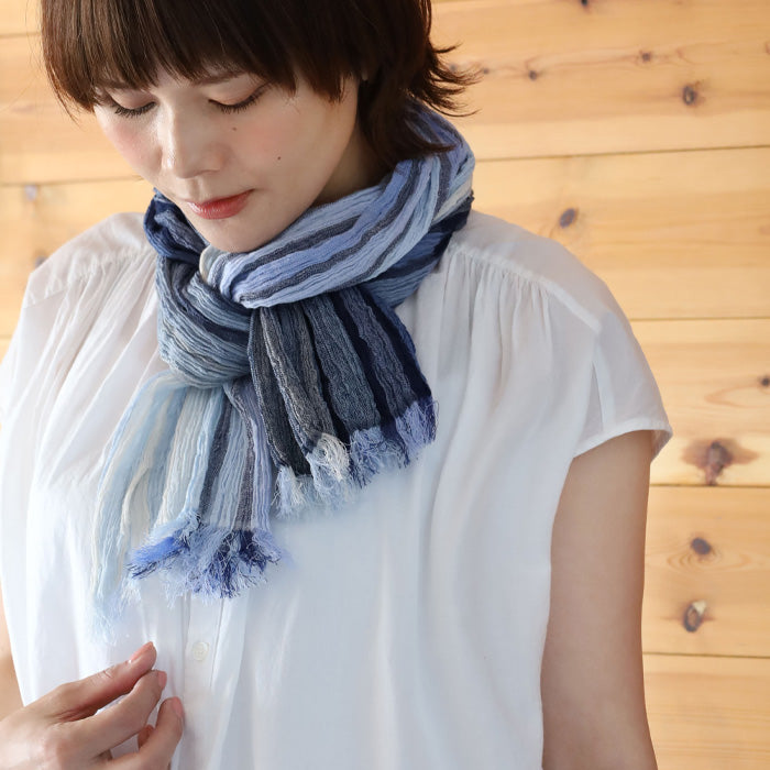 Kobooriza KUSHU Linen Cotton Stole [K-ST-KS01] Men's Women's Ehime Prefecture Imabari City Textile Brand