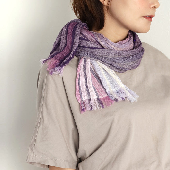 Kobooriza KUSHU Linen Cotton Stole [K-ST-KS01] Men's Women's Ehime Prefecture Imabari City Textile Brand