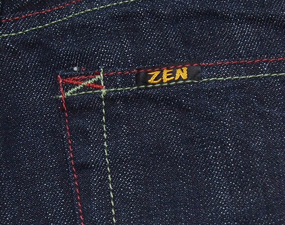Zen (ZEN) Kyoto Yuzen hand-painted gold and silver foil premium jeans "Phoenix" [KDP003-09] 