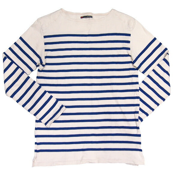 Hand-dyed Meya Loop-knit Tenjiku Basque Shirt Striped Long-sleeve