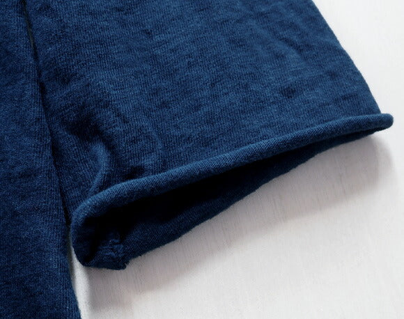 [11 colors] Hand-dyed Meya Hanging knitted sheeting Naturally dyed organic cotton Raglan 3/4 sleeve cut and sew Men's Ladies [KL-008] 