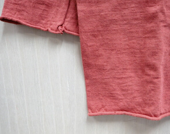 [11 種顏色] 手染 Meya 懸掛式針織床單 自然染色有機棉插肩 3/4 袖剪裁縫製 男士女士 [KL-008] 