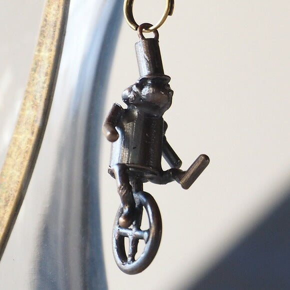 ブロンズ造形作家・コイズミタダシ コビトのブックマーク 「街角一輪車」 [KO-BM-03]