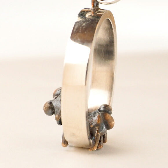 Bronze sculptor Tadashi Koizumi Necklace "Sunset doggie." [KO-NC-06] 