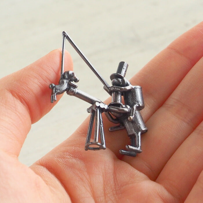 ブロンズ造形作家・コイズミタダシ コビトのオブジェ 「続・天体観測