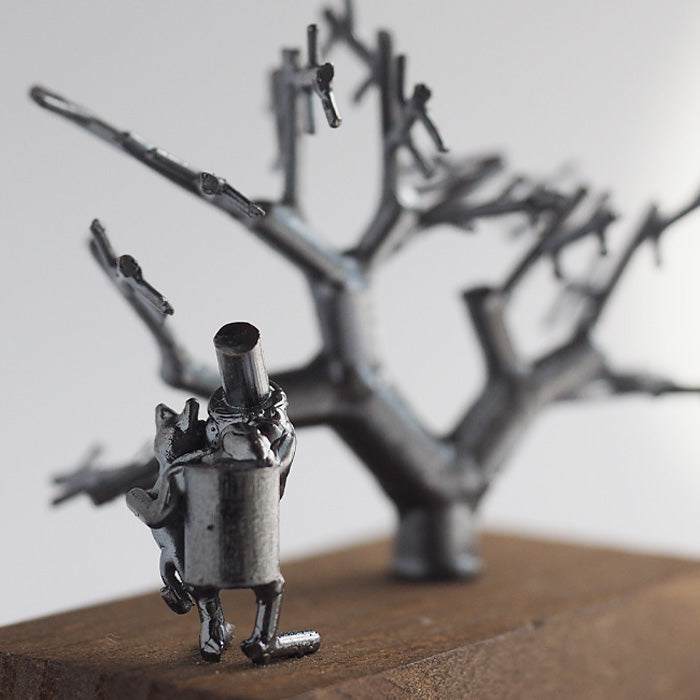 Bronze artist Tadashi Koizumi Kobito's object "Under the big cherry tree" [KO-OB-17] 