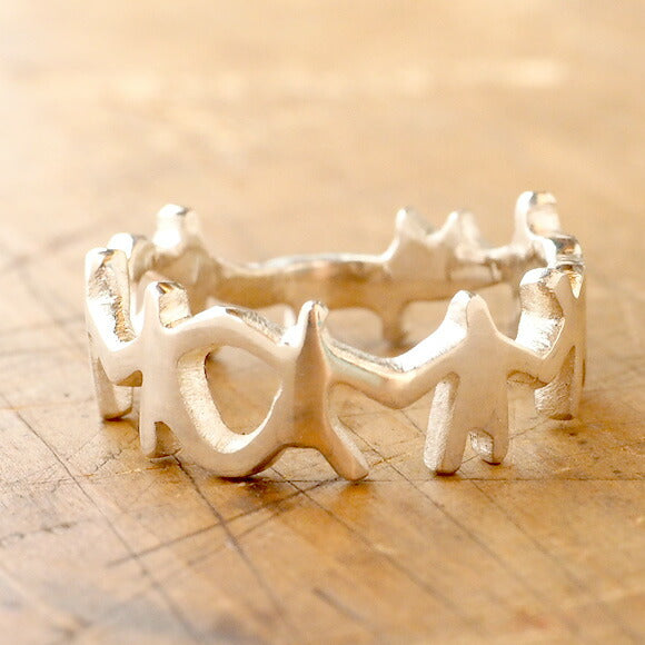 Bronze sculptor Tadashi Koizumi Silver ring "Wish upon a star" [KO-RG-02] 
