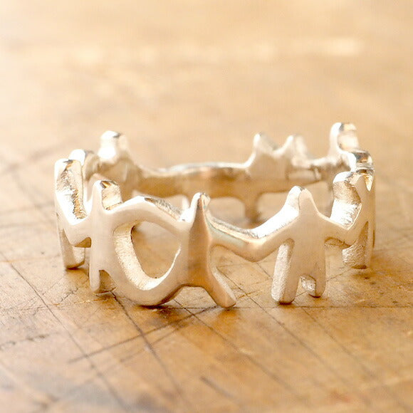 Bronze sculptor Tadashi Koizumi Silver ring "Wish for your wish" [KO-RG-02] 