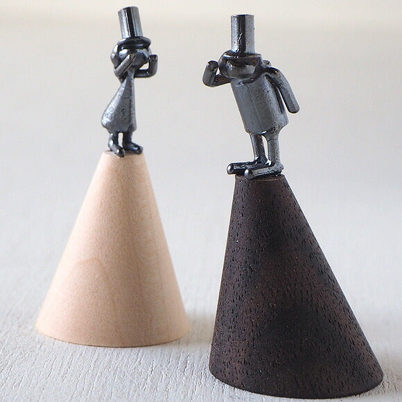 Bronze sculptor Tadashi Koizumi Kobito's ring stand "connecting thread phone" [KO-RS-07] 