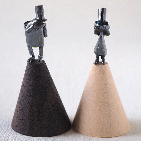 Bronze sculptor Tadashi Koizumi Kobito's ring stand "connecting thread phone" [KO-RS-07] 