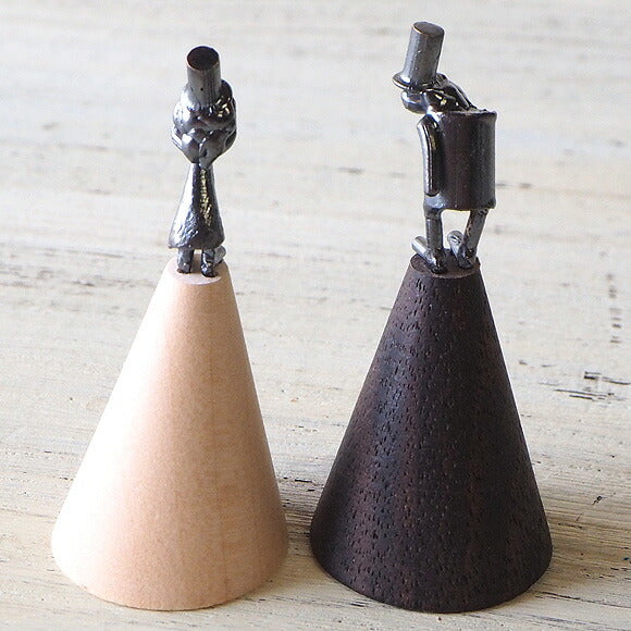 Bronze sculptor Tadashi Koizumi Kobito's ring stand "connecting thread phone" [KO-RS-07] 
