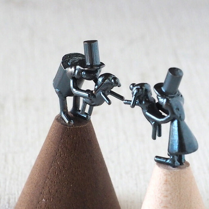 [Recommended for dog lovers] Bronze sculptor Tadashi Koizumi Kobito's ring stand "Wonderful Life" [KO-RS-10] 