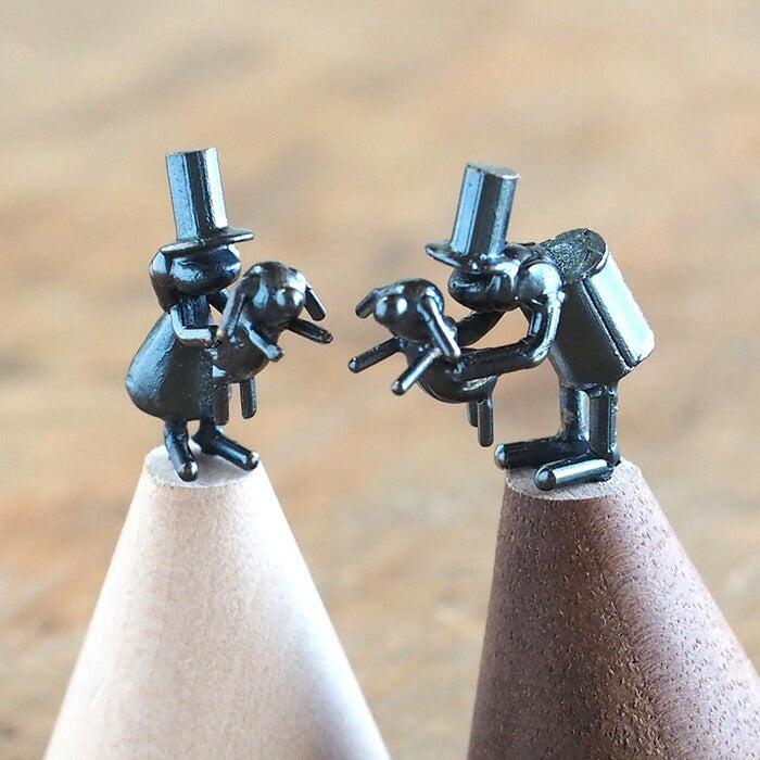 [Recommended for dog lovers] Bronze sculptor Tadashi Koizumi Kobito's ring stand "Wonderful Life" [KO-RS-10] 