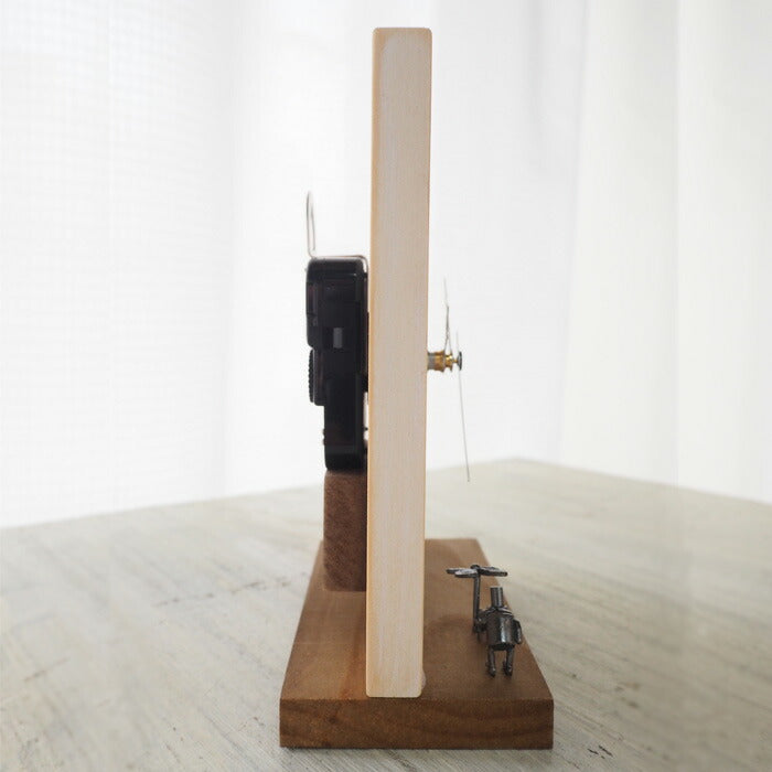Bronze sculptor Tadashi Koizumi Kobito's table clock "Rainfall song" [KO-WC-03] 