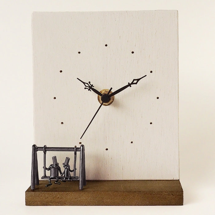 青銅雕塑家小泉忠的座鐘“如果世界明天就結束……” [KO-WC-05] 