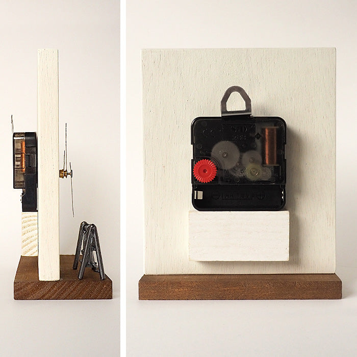 Bronze sculptor Tadashi Koizumi Kobito's table clock "If the world ends tomorrow..." [KO-WC-05] 