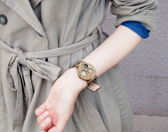 KS（ケーエス） 手作り腕時計 “Lost Future－GOST HOUSE” デュアルタイム [KS-LF-01]