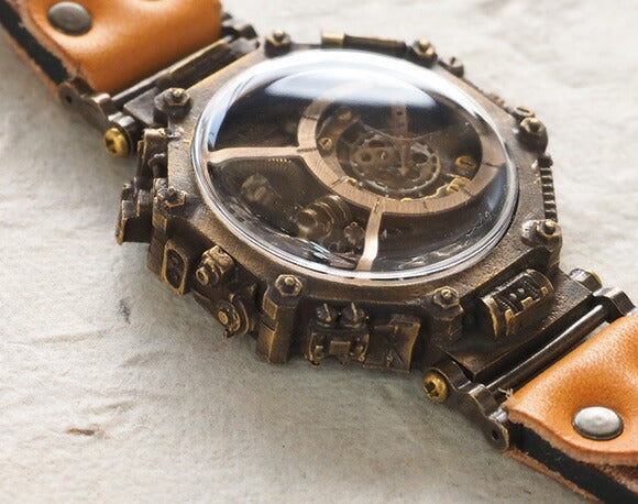 KS（ケーエス） 手作り腕時計 スチームパンク “EXTAGON -エクスタゴン-” [KS-SP-EX]