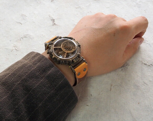 KS（ケーエス） 手作り腕時計 スチームパンク “EXTAGON -エクスタゴン-” [KS-SP-EX]