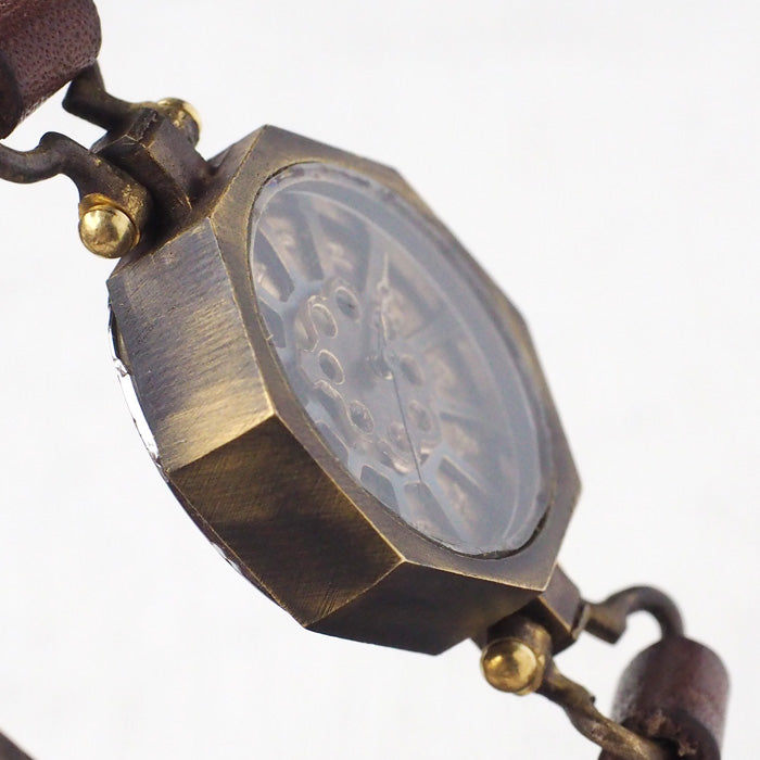 KS（ケーエス） 手作り腕時計 “和時計 桐竹（きりたけ）” 2重巻きベルト レディース [KS-WA-02]