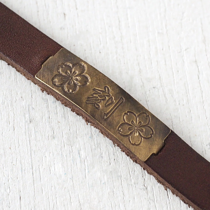 KS（ケーエス） 手作り腕時計 “和時計 桐竹（きりたけ）” 2重巻きベルト レディース [KS-WA-02]