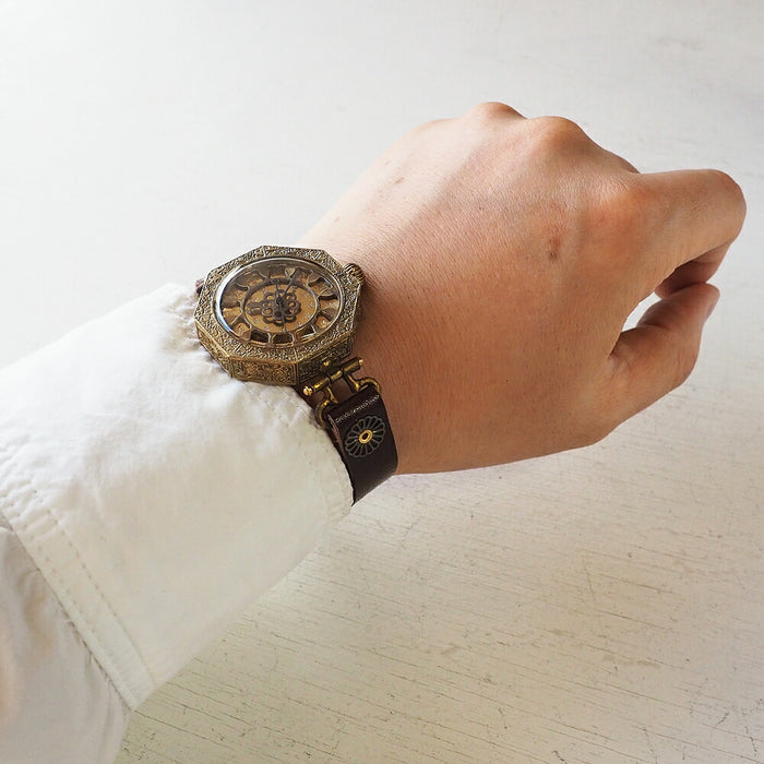 KS（ケーエス） 手作り腕時計“和時計－鬼灯（ほおずき）” [KS-WA-03]