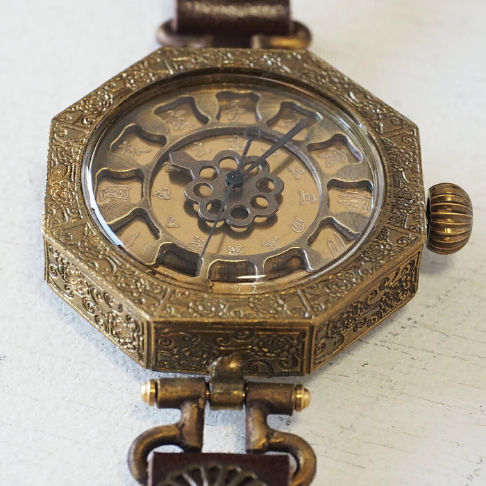 KS（ケーエス） 手作り腕時計“和時計－鬼灯（ほおずき）” [KS-WA-03]