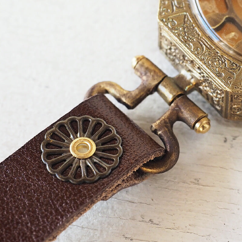 KS（ケーエス） 手作り腕時計“和時計－鬼灯（ほおずき）” [KS-WA-03]